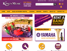 Tablet Screenshot of kingsmusic.ca
